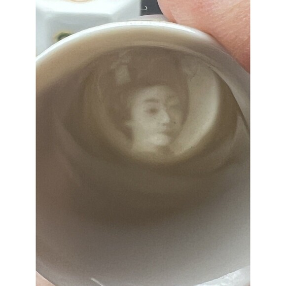 Moriage Dragonware Saki Service 6pcs Whistling Lithophane White Gold Brown VTG - Picture 9 of 11